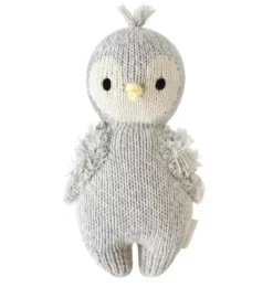 Janie and Jack Stuffed Animals-Baby penguin light/pastel grey