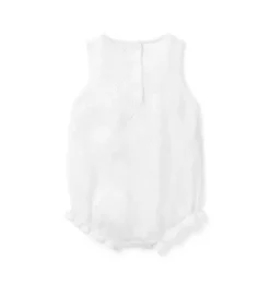 Janie and Jack One-pieces & Rompers-Baby Pineapple Pointelle Romper white pineapple