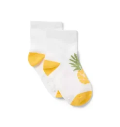 Janie and Jack Shoes & Accessories-Baby Pineapple Sock white pineapple