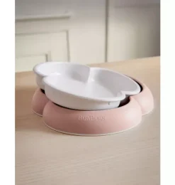 Janie and Jack Feeding Accessories-Baby Plate, Spoon & Fork, 2 Sets, powder pink