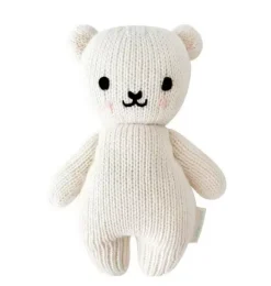 Janie and Jack Stuffed Animals-Baby polar bear white