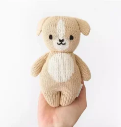 Janie and Jack Stuffed Animals-Baby puppy light beige