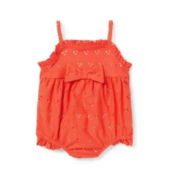 Janie and Jack One-pieces|Baby-Baby Recycled Eyelet Swimsuit vibrant poppy
