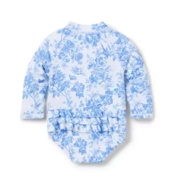 Janie and Jack Rash Guards|One-pieces-Baby Recycled Floral Rash Guard Swimsuit dreamy blue floral