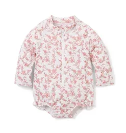 Janie and Jack Rash Guards|One-pieces-Baby Recycled Floral Rash Guard Swimsuit white floral