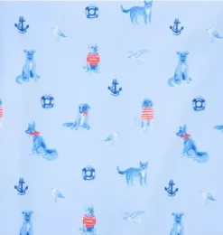 Janie and Jack Rash Guards|One-pieces-Baby Recycled Nautical Dog Rash Guard Swimsuit blue sail nautical dog