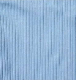 Janie and Jack Sets-Baby Ribbed Wrap Matching Set soft blue