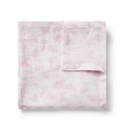 Janie and Jack Shoes & Accessories-Baby Safari Toile Blanket pink blossom safari toile