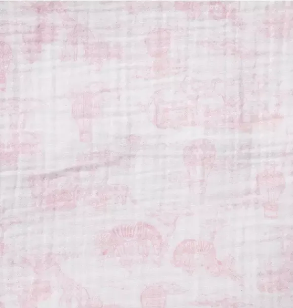 Janie and Jack Shoes & Accessories-Baby Safari Toile Blanket pink blossom safari toile