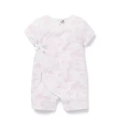 Janie and Jack One-pieces & Rompers-Baby Safari Toile Romper pink blossom safari toile