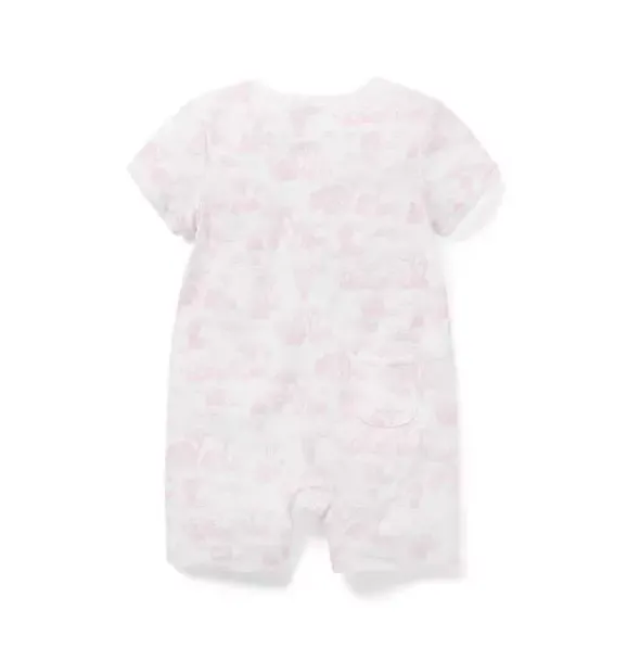 Janie and Jack One-pieces & Rompers-Baby Safari Toile Romper pink blossom safari toile
