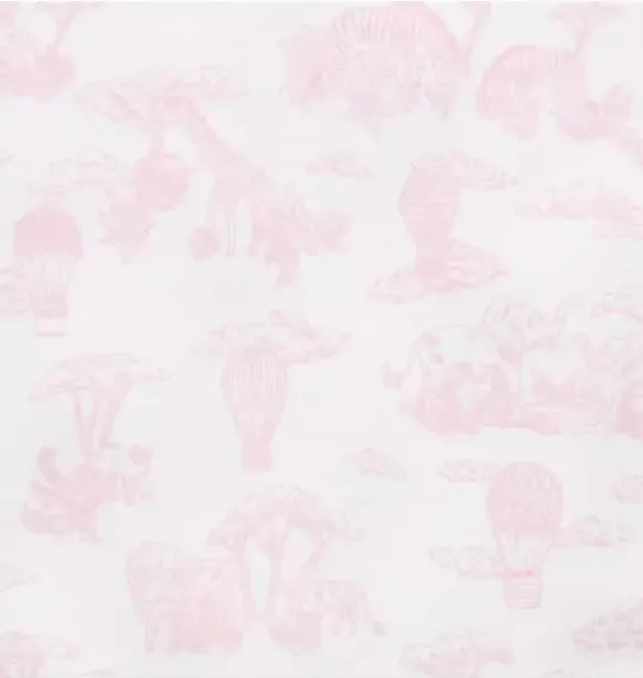 Janie and Jack One-pieces & Rompers-Baby Safari Toile Romper pink blossom safari toile