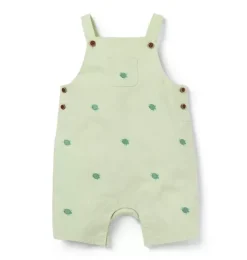 Janie and Jack Pants & Overalls-Baby Sea Turtle Overall celery field sea turtle
