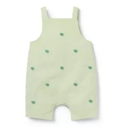 Janie and Jack Pants & Overalls-Baby Sea Turtle Overall celery field sea turtle