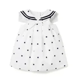 Janie and Jack Dresses-Baby Star Sailor Dress white star