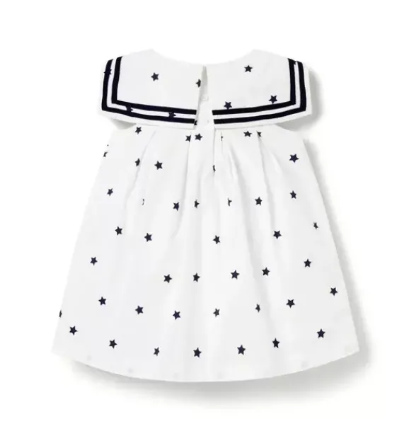 Janie and Jack Dresses-Baby Star Sailor Dress white star