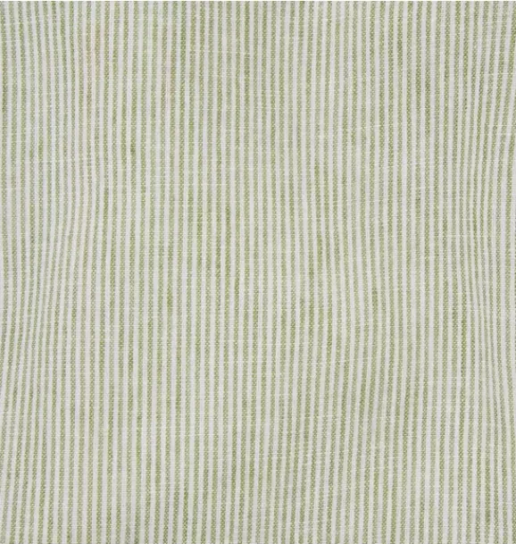 Janie and Jack Pants & Overalls-Baby Striped Linen-Cotton Overall green bean stripe