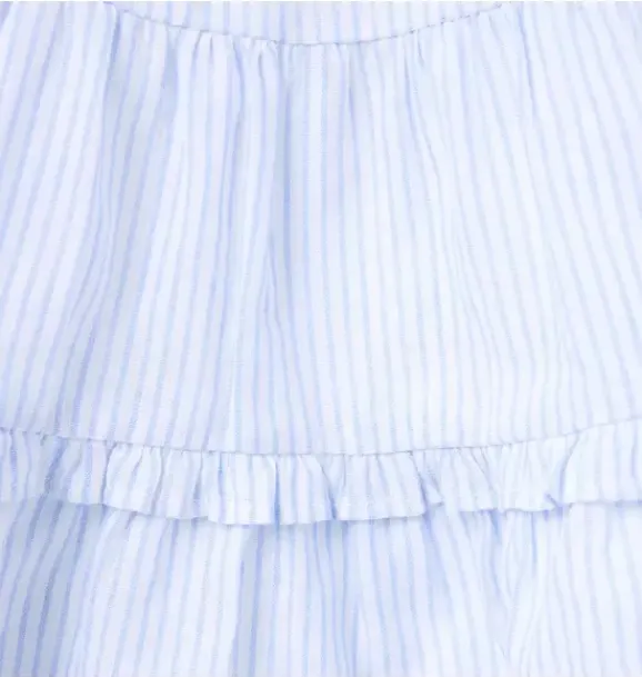 Janie and Jack Dresses-Baby Striped Ruffle Dress dreamy blue stripe