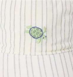 Janie and Jack Baby|Accessories-Baby Striped Sea Turtle Cap freshwater pearl stripe