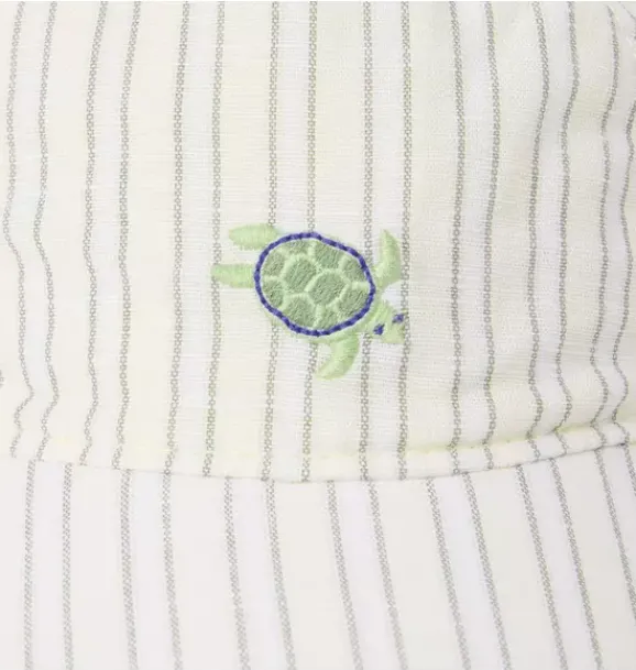 Janie and Jack Baby|Accessories-Baby Striped Sea Turtle Cap freshwater pearl stripe