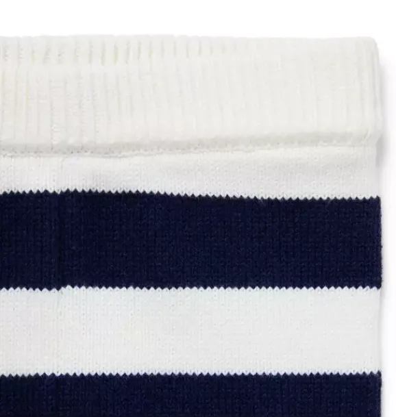 Janie and Jack Pants & Overalls-Baby Striped Sweater Pant merchant marine stripe