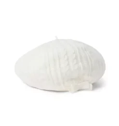 Janie and Jack Shoes & Accessories-Baby Sweater Beret jet ivory