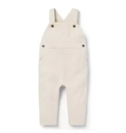 Janie and Jack Pants & Overalls-Baby Twill Overall light grey