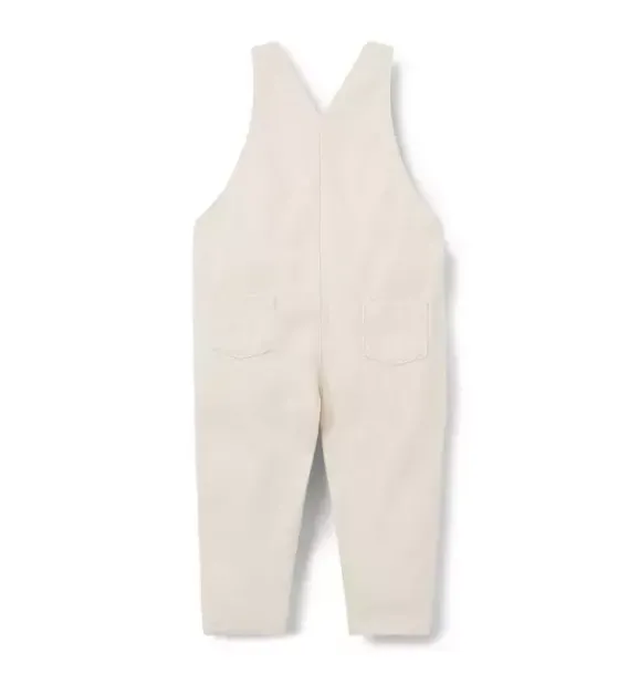 Janie and Jack Pants & Overalls-Baby Twill Overall light grey