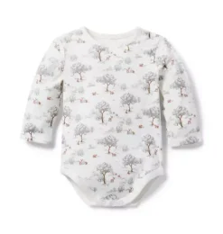 Janie and Jack Tops & Bodysuits|Tops & Bodysuits-Baby Woodland Bodysuit jet ivory woodland toile