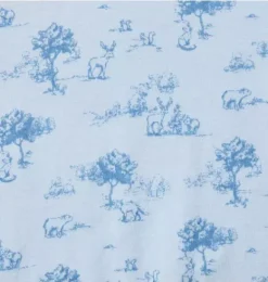 Janie and Jack Tops & Bodysuits-Baby Woodland Bodysuit peek-a-blue woodland toile
