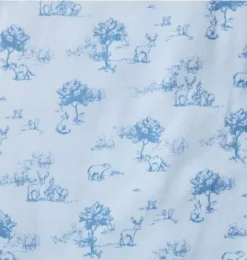 Janie and Jack One-pieces & Rompers-Baby Woodland Toile Wrap Footed One-Pice bundle blue woodland toile