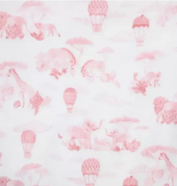 Janie and Jack Tops & Bodysuits-Baby Wrap Bodysuit 3-Pack pink blossom, light pink animal friends toile and jet ivory stripe