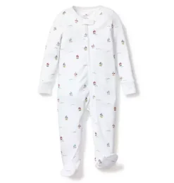 Janie and Jack Baby Pajamas|Petite Plume-Baby's Pima Romper in bateau