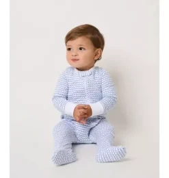 Janie and Jack Baby Pajamas|Petite Plume-Baby's Pima Romper in la mer