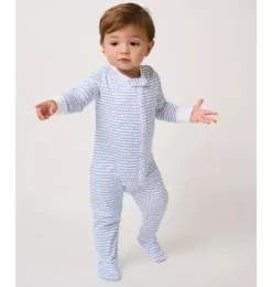 Janie and Jack Baby Pajamas|Petite Plume-Baby's Pima Romper in la mer
