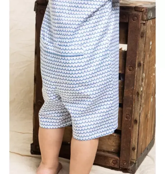 Janie and Jack Baby Pajamas|Petite Plume-Baby's Twill Summer Romper in la mer