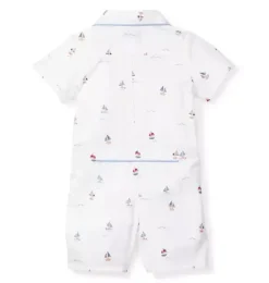 Janie and Jack Baby Pajamas|Petite Plume-Baby's Twill Summer Romper in bateau