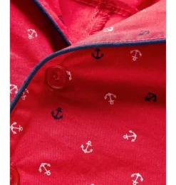 Janie and Jack Baby Pajamas|Petite Plume-Baby's Twill Summer Romper in anchors away