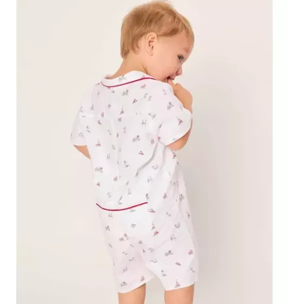 Janie and Jack Baby Pajamas|Petite Plume-Baby's Twill Summer Romper in coastal charms