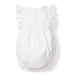 Janie and Jack Baby Pajamas|Petite Plume-Baby's Twill Ruffled Romper white