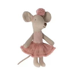 Janie and Jack Dolls-Ballerina mouse, Little Sister - rose