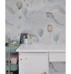 Janie and Jack Wallpaper-Balloons Fairytale Wallpaper multi