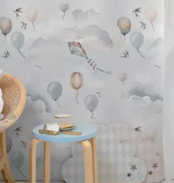 Janie and Jack Wallpaper-Balloons Fairytale Wallpaper multi