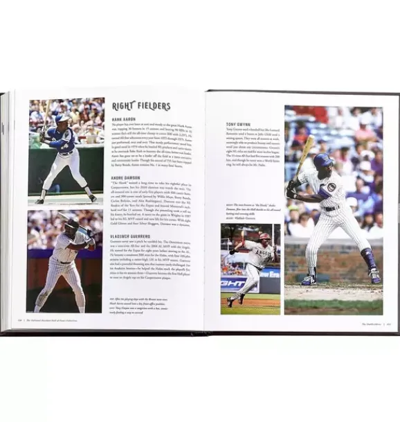 Janie and Jack Books-BASEBALL HALL OF FAME LEATHER EDITION tan
