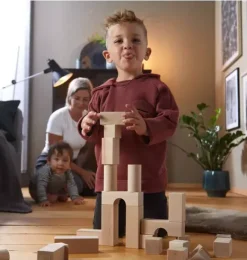 Janie and Jack Development Toys|Playroom-Basic Building Blocks 60 Piece Large Starter Set multi-color
