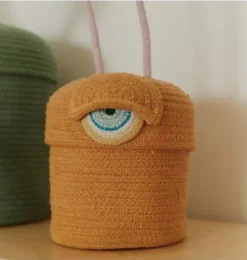 Janie and Jack Storage-Basket Alien Ploot orange