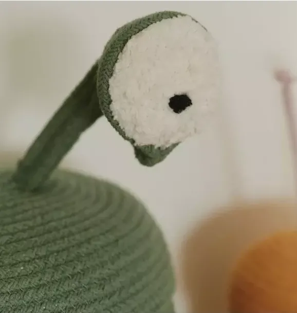 Janie and Jack Storage-Basket Alien Zog green