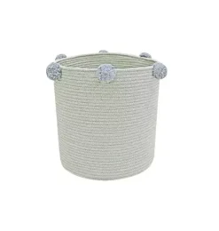 Janie and Jack Storage-Basket Bubbly Blue Sage vintage blue
