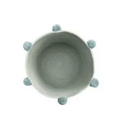 Janie and Jack Storage-Basket Bubbly Blue Sage vintage blue