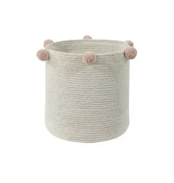 Janie and Jack Storage-Basket Bubbly -Nude natural